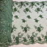 Beaded Floral Lace Trimming 21" Wide