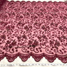 Beaded Corded Bridal Lace Wine