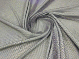 AB Rhinestones On A Fish Net Polyester Fabric - Iridescent Rhinestone Mesh, 1 Yard
