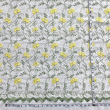 Embroidered Lace Fabric 100% Polyester Net Mesh 54"