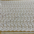 Beaded Corded Bridal Lace Fabric - Ivory, Turquoise, Taupe, Coral, Gold, Pink, Silver, 52" Width (1 Yard)