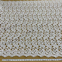 Beaded Corded Bridal Lace Fabric - Ivory, Turquoise, Taupe, Coral, Gold, Pink, Silver, 52" Width (1 Yard)