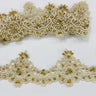 Beaded Lace Trimming Embroidered Mesh