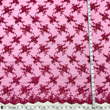 Beaded Corded Bridal Lace Fabric 52" Wide