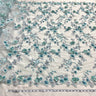 Beaded 3D Floral Lace Fabric