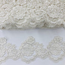 Corded Lace Trimming Embroidered Mesh