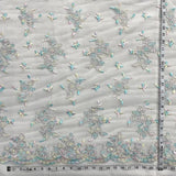 Corded Bridal Lace Fabric - Sage/Pink, Rainbow, Camel/Yellow, Silver, 51" Width (1 Yard)