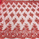 Beaded Corded Bridal Lace Mesh