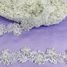 Beaded Lace Trimming on Polyester Organza 2"