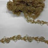 Beaded Corded Lace Trim 2" Polyester