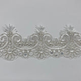 Beaded Corded Lace Trim