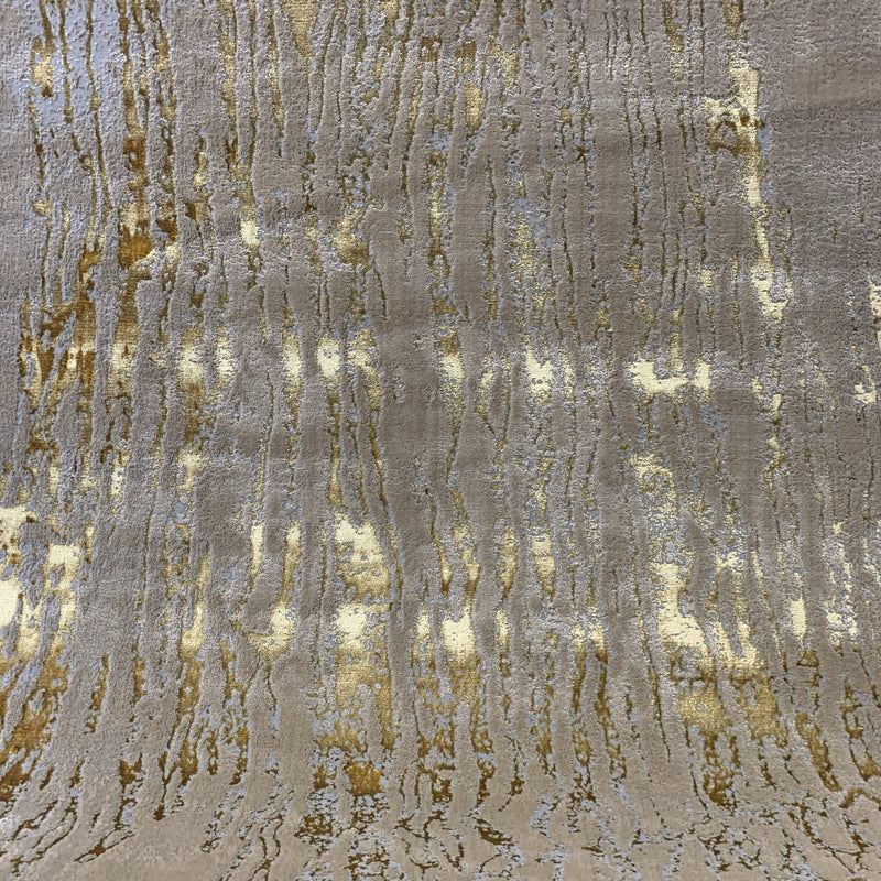 Maximus 230 Polyester Viscose Blend Fabric - Color-Changing Flat Weave, Rain Gold Viscose, 10' X 13' (1 Rug)