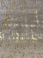 Maximus 230 Polyester Viscose Blend Fabric - Color-Changing Flat Weave, Rain Gold Viscose, 10' X 13' (1 Rug)