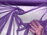 Sheer All Over AB Rhinestones Stretch Power Mesh Fabric - Colorful Rhinestone Embellishment, 58IN WIDTH (1 Yard)