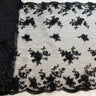 Beaded Floral Lace Trimming 21" Wide