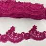 Corded Lace Trim Embroidered Net Mesh