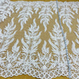 Beaded Corded Embroidered Bridal Lace