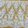 Beaded Corded Embroidered Bridal Lace