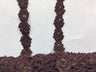 Beaded Corded Lace Trimming Embroidered On 100 Percent Polyester Organza Fabric - 3/4" Width, Multiple Colors (1 Yard)