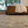 Natural Cowhide Leather Patchwork Tile Area Rug - 100 Percent Real Cowhide Fabric, Patchwork, Natural Multi Color, Handmade, Area Rug (1 Unit)