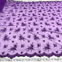 Beaded Lace Fabric on Polyester Net Mesh