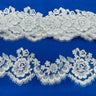 Corded Lace Trimming Embroidered Mesh