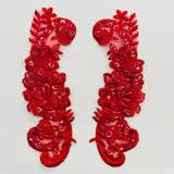 Beaded Lace Applique Organza
