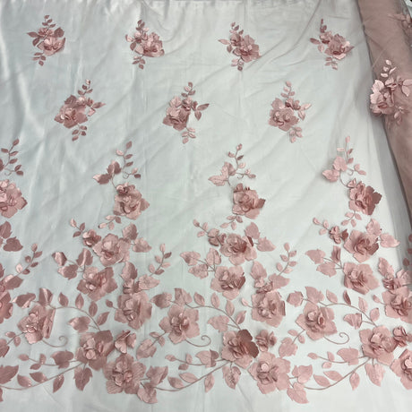 3D Floral Lace Fabric 60" Wide