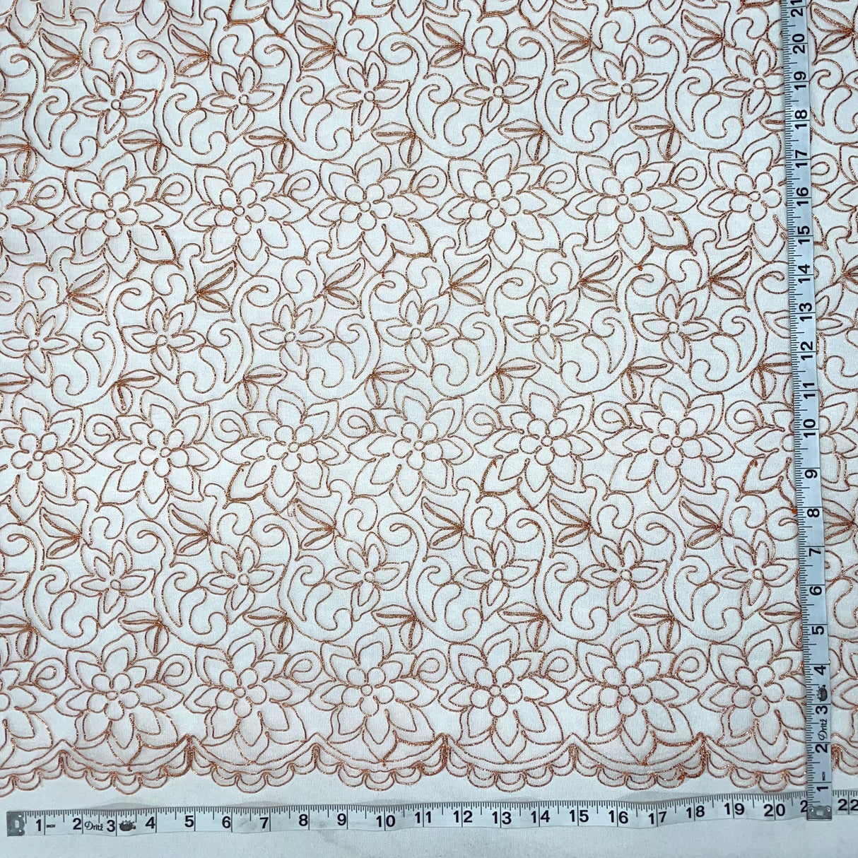 Corded Bridal Lace Fabric 54" Polyester Net Mesh