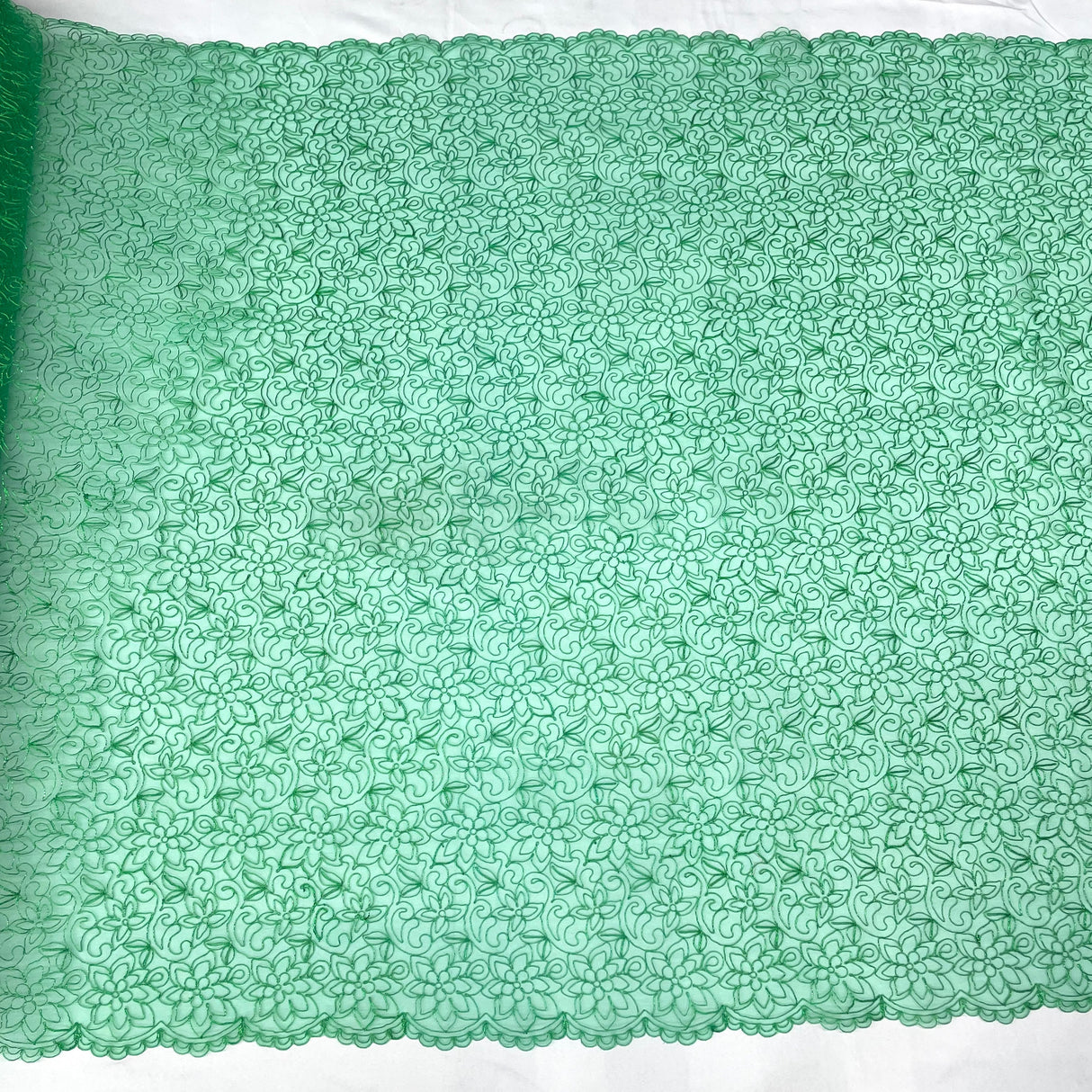 Corded Bridal Lace Fabric 54" Polyester Net Mesh
