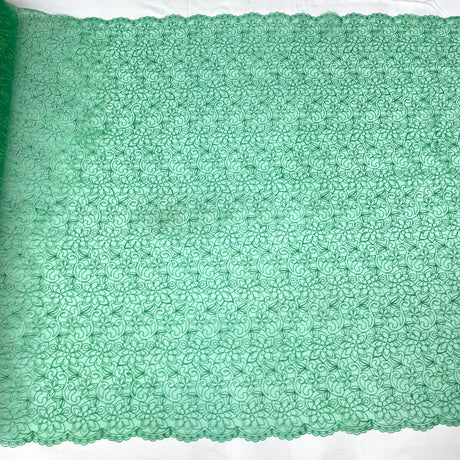Corded Bridal Lace Fabric 54" Polyester Net Mesh