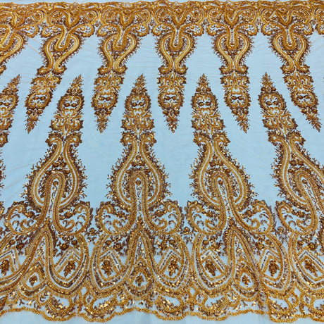 Beaded Embroidered Lace Mesh