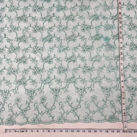 Corded Bridal Lace Fabric 54" Polyester Net Mesh