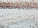 3D Butterfly Metallic Design Polyester Fabric - Metallic Butterfly Embroidery, Mesh Lace, 58" Width (1 Yard)