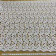 Beaded Corded Bridal Lace Ivory Mesh