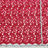 1 Yard Beaded Corded Bridal Lace Fabric Embroidered on 100 Percent Polyester Net Mesh 52 Inch Width