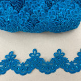 Beaded Lace Trimming on Polyester Organza