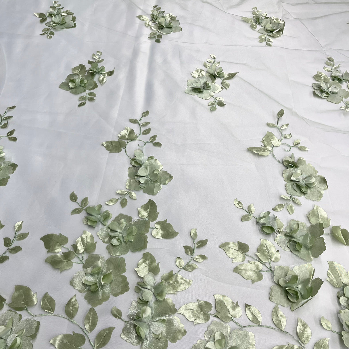 3D Floral Lace Fabric 60" Wide