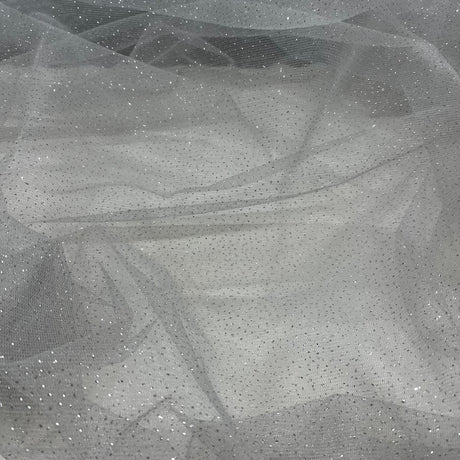 Glitter Mesh Polyester Fabric - Sparkle Net, 60" Width (1 Yard)