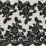Beaded Corded Bridal Lace Fabric 50" Wide