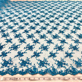Beaded Corded Bridal Lace Fabric 52" Wide