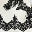 Embroidered Mesh Lace Trimming 6"
