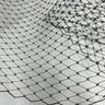 Bandeau Veil Tulle Mesh Fabric - White, Ivory, Black, 9" Width (By The Yard)