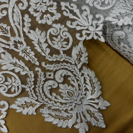 Embroidered Bridal Lace Mesh