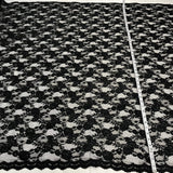 Beaded Corded Floral Lace Fabric