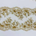 Beaded Lace Trimming Gold