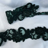 Beaded Corded Lace Trim Organza