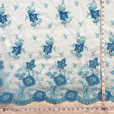Bridal Lace Fabric Corded Embroidered 54" Wide