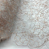Embroidered Lace Turquoise Mesh