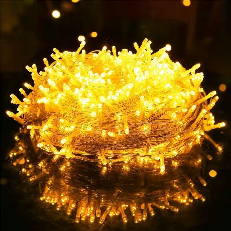 USB LED Curtain String Lights 8 Modes Christmas Window Decor